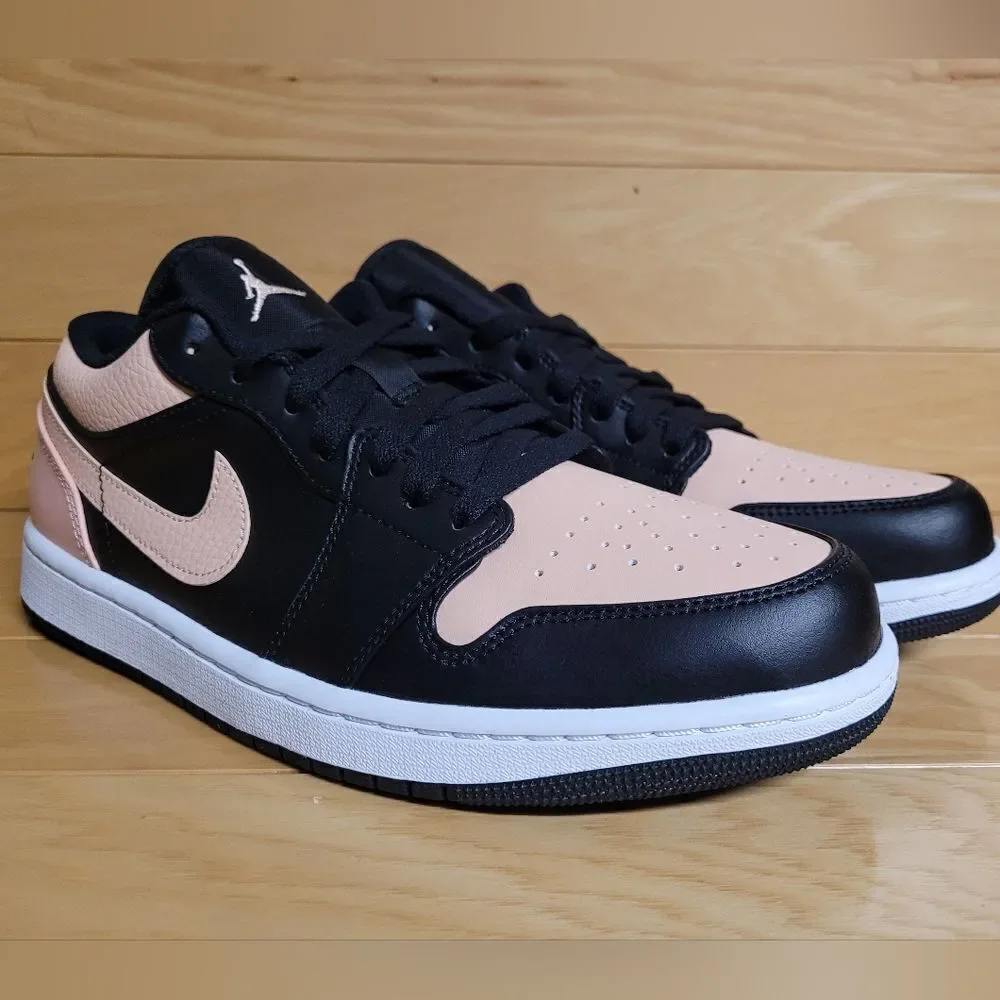 Air Jordan 1 Low Black Artic Orange White Mens Shoe Sneaker 553558-034